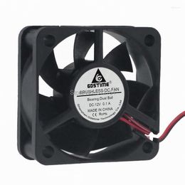 Computer Coolings 2 Pcs Gdstime 50mm DC 12V 2Pin 5020 50x50x20mm Ball Bearing Mini Cooler Cooling Fan