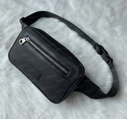 Designer Luxury Leather Waist Bag Sport Runner Fanny Pack Belly Waists Bum Bags Fitness Running Belt Jogging Pouch Back Grid Bags