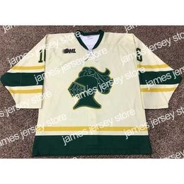 College Hockey Wears Nik1 Rare Vintage MAX DOMI London Knights Hockey Jersey Embroidery Stitched Customise any number and name Jerseys