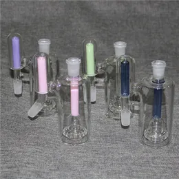 Glass Ash Catcher Bong Hookah Water Pipes with 14mm 18mm Ashcatcher quartz banger smoking bowl silicone container