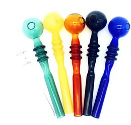 Spray Color Gourd Glass Oil Burner Pipe pyrex Cigarette Bong Water Pipes Choose For Bubblers Hookahs Bongs Rigs