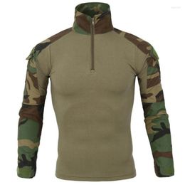 Men's T Shirts Shirt Men Outdoor Camouflage Long Sleeves Frog T-shirt Military Cycling Training Cothing Mens Army Combat Tactical Tshirts