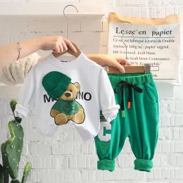 Baby Mädchen Jungen Kleidung Set Kinder Designer Brief Kleidung Mode Frühling Herbst Langarm Anzug Kinder Casual Sportliche Anzüge