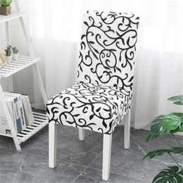 Chair Covers Print Flexible Stretch Spandex Cover For Restaurant Weddings Banquet El Elastic