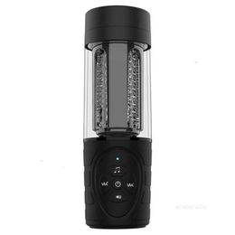 Sex toys massager Automatic Masturbation Cup Telescopic Rotation Electric Climax Sucker 9 Modes y Voice Male Masturbator Toys for Man