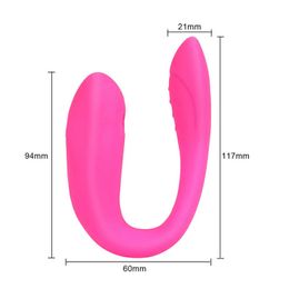 Vibrator Sex Toy G-spot Vibrator U Shape Bendable Sucking Couple Share for Clitoris Vagina Stimulator GQFT NE5T