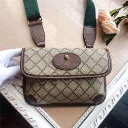 Designer Luxury 489617 Horsebit Mini Bag Leather Waist Handbag Pouch bag Rare PVC Cross Body Bag Size 20 x13x2CM