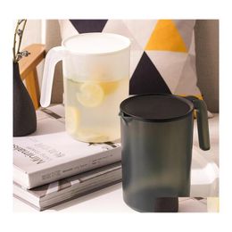 Water Bottles 1Pc 2000Ml/2500Ml Plastic Beverage Kettle Heat Resistant Cold Jug Juice Pitcher With Handle Drop Delivery Home Garden Otuiz