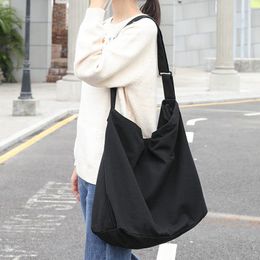 Evening Bags Waterproof Women Canvas Tote Shoulder For Men Solid Colour Ladies Handbags School Book Shopper Women's Crossbody Bag