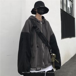 Men's Hoodies Korea Retro Autumn Hoodie Thicken Casual Personality Fashion Solid Colour Man Sudadera Hombre Men Sweetshirts Ec50wy