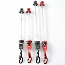 One Pair Novatc QR-249 100 135mm for D711SB D712SB Hubs Quick Release Skewer QR Mountain Bicycle Bike Parts 85g Red Black Color Av233p