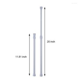 Shower Curtains Curtain Rail Pole Rod Tension High Carbon Steel Extendable For Bathroom KIMA88