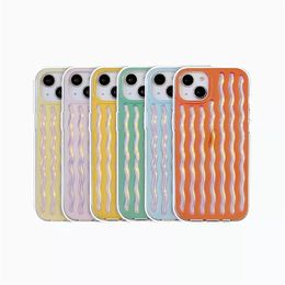 3D Laser Gradient Colorful Transparent Mobile Phone Case For Iphone 14 pro max