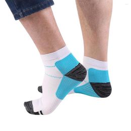 Men's Socks 1 Pair Compression Athletic & For Men Women Running Flight Travel Nurses Plantar Fasciitis Arch Support