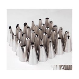 Cake Tools Wholesale 1Pcs 35 Shape Make Good Cakes Stainless Steel Decorating Icing Pastry Pi Nozzles Tips Set Drop Delivery Home Ga Otyzi