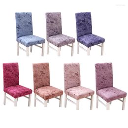 Chair Covers Modern Anti-dirty Slipcover Spandex Dining Room Cover Seat For Banquet Wedding El Kitchen 8 Colors 1PC