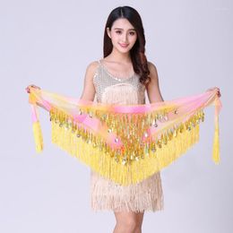 Stage Wear Hip Scarf Belly Dance Triangle Waist Seal Chain Belt Gradient