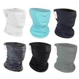 Bandanas 6pcs Neck Gaiter Face Scarf Neckerchief Mask Sun Protection Headwear Headband Headwrap