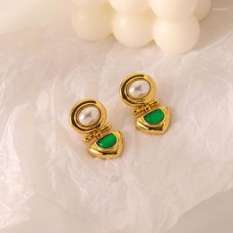 Stud Earrings In Europe And America Modern Women's 2022 Irregular Colour Contrast Christmas Luxury For Women