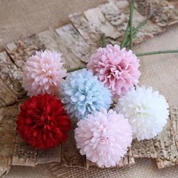 Decorative Flowers Artificial Flower Green Onion Ball Dandelion Ping Daisy Home Wedding Banquet Christmas Decoration