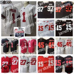 American College Football Wear Stitched College jerseys 97 Joey Bosa 15 Ezekiel Elliott 45 Archie Gryphon 27 Eddie George Mens Stitched 1 Justin Fields jersey