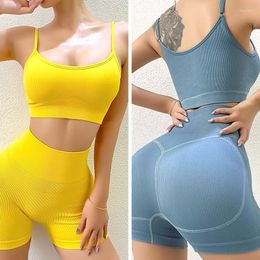 Women's Tracksuits Summer Tracksuit Yoga Suit For Women Sport Bra Crop Top Shirts Running Shorts Set Training Fitness Workout Clothing