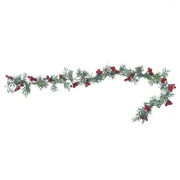Decorative Flowers 1Pc Christmas Pine Branch Pinecone Wreath Fireplace Decorations Garland