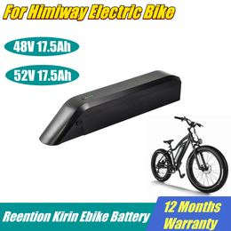 Himiway Ebike Battery Pack 52V 48V 17.5Ah Ariel Rider Side Fat Tyre Electric Bike Release Batteries 750W With Charger