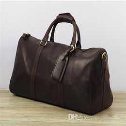 new fashion men women travel bag duffle bag leather luggage handbags large capacity sport bag 62cm3319