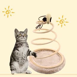 Cat Toys Toy Mobile Interactive Plush Spring Plate Pet Mouse Play Chew Pets Cats Goods Mice Supplies Top Products