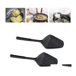 Other Kitchen Tools Creative Cooking Spata Food Strainer Spoon Nylon Drainage Gadget Large Colander Soup Home Accessories Drop Deliv Otk95