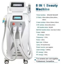 Directly efefct Multi-function laser IPL tattoo removal machine vascular pigment acne therapy laser 5 Philtres OPT tattoo/ acne/pigment/wrinkle/vascular hair remove