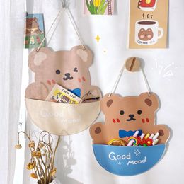 Storage Bags Kawaii Sundries Bag Hanging Bedside Door Back Cabinet Desk Organiser Creative