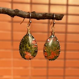 Dangle Earrings Women Fashion Jewelry Natural Stones Drop Earring Luxury Aesthetic Designer Stone Jewellery Wholesale