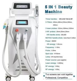 New Upgrade Multi-function laser IPL tattoo removal machine vascular pigment acne therapy laser 5 filters OPT tattoo/ acne/pigment/wrinkle/vascular hair remove