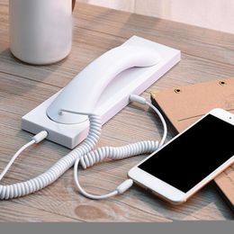 Universal Retro Phone Receiver Handset Smartphone Call Headset 3.5mm Landline Telephone Microphone