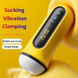 Sex toys massager 2022 Automatic Male Masturbator Vibration Blowjob Sucking Machine Real Oral Vagina Masturbation Cup Toys Adult Goods for Men