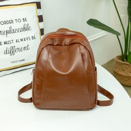 Backpack Fashion Laptop Backbag Genuine Leather Travel Women Backpacks College Student Book School Bags For Teenage Girls 2022