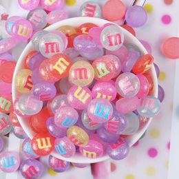 20pcs/set Resin Chocolate Beans Clay Art Toys Slime Additives Slices Charms DIY Cream Mobile Phone Shell Material Accessories 1191