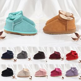 crianças botas criança Austrália botas ugglies mini botas designer sapatos quentes meninas sapato crianças bebê juventude bota de neve clássico crianças inverno couro genuíno