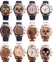 clean factory full range rose gold best quality hot luxury watch bt 4130 chronograph movement 904l steel 40mm mens business leisure diving