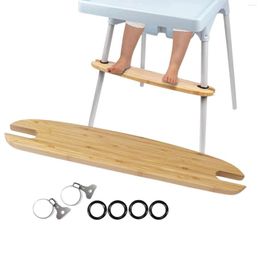 Stroller Parts High Chair Footrest Baby Highchairs Pedal Natural Bamboo Compatible With Chairs Smoothed Edges