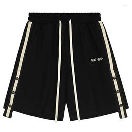 Men's Shorts Pants Cargo 2023 Men Harajuku Summer Breasted Basketball Japanese Vintage Streetwear Fashion Baggy Sweatpants Joggers