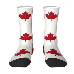 Men's Socks Flag Of Canada Men Women Crew Unisex Fun Patriotism Spring Summer Autumn Winter Dress