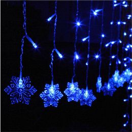 Strings Romantic Snow Shape 4M 20Drop Line 120leds LED Curtain String Light Fairy For Christmas/Window/Party/Birthday