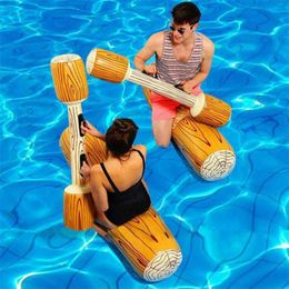 Life Vest Buoy Summer Outdoor Beach Pool Inflatable Swimming Rings Women men Double Beat Swim Log Stick Set Ring Pool water sports T221214