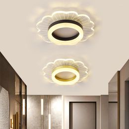 Ceiling Lights Modern Led Simple Light Round Lamp For Living Room Bedroom Aisle Lighting Golden Home Decor