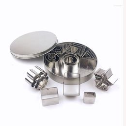 Baking Moulds 24 Pcs Cookie Tools Cutter Mould Biscuit Press Icing Mould Dessert Kitchen Gadgets Cutters Stainless Steel