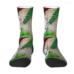 Men's Socks Cute Print NZ Maori Theme For Women Men Stretch Summer Autumn Winter Bone Manaia Guardian Crew