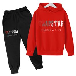 Kids TRAPSTAR Designer Tracksuits Baby Clothes Set Toddler Clothes Sweater Hooded Kid 2 Pieces Sets Boys Girls Youth Children Hoodies 18 1861 7I52